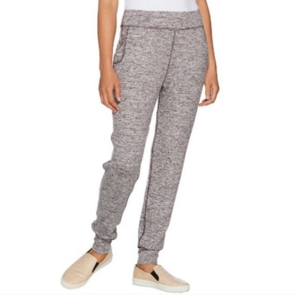 LOGO by Lori Goldstein Space Dye Knit Pants with Pockets  10981 - Picture 1 of 3